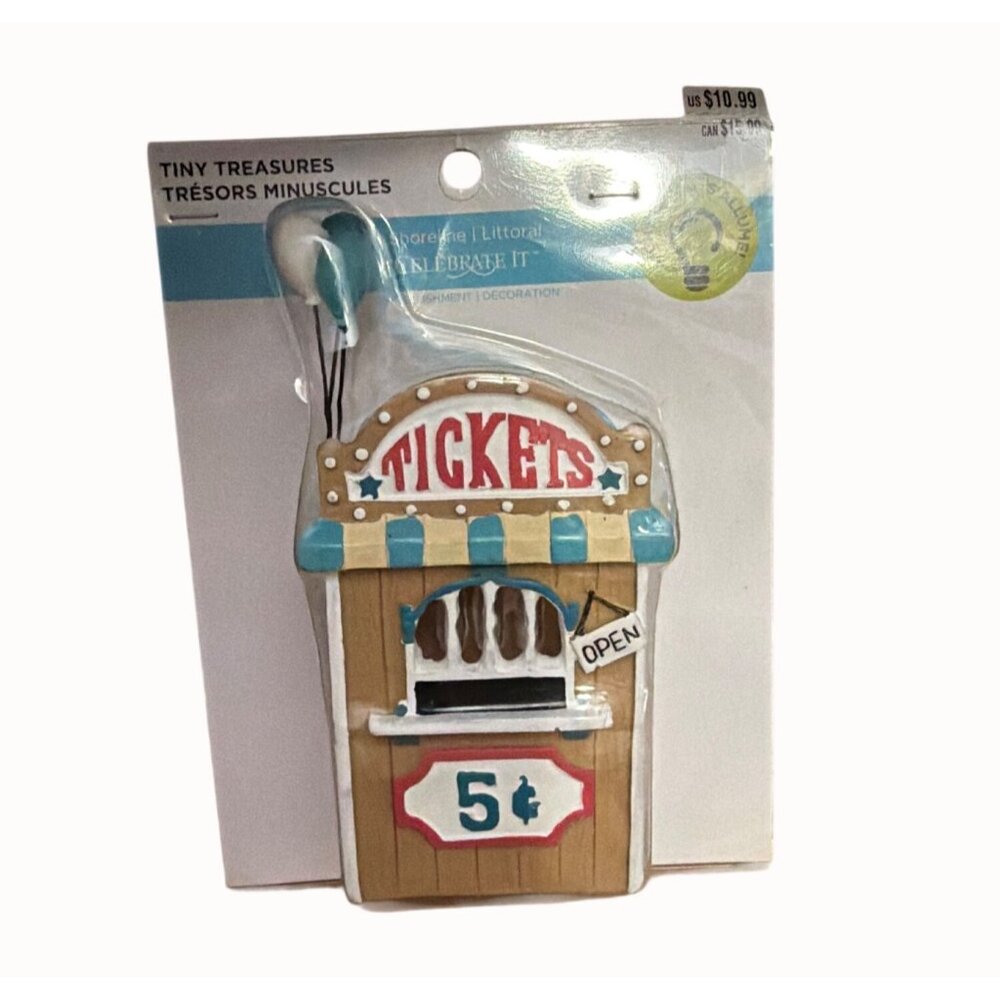 Celebrate It Tiny Treasures Light-Up Ticket Booth